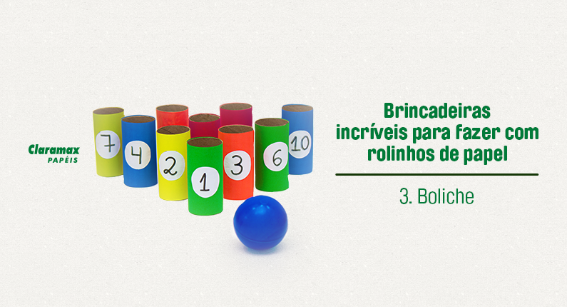 Brincadeiras educativas com rolos de papel higiênico